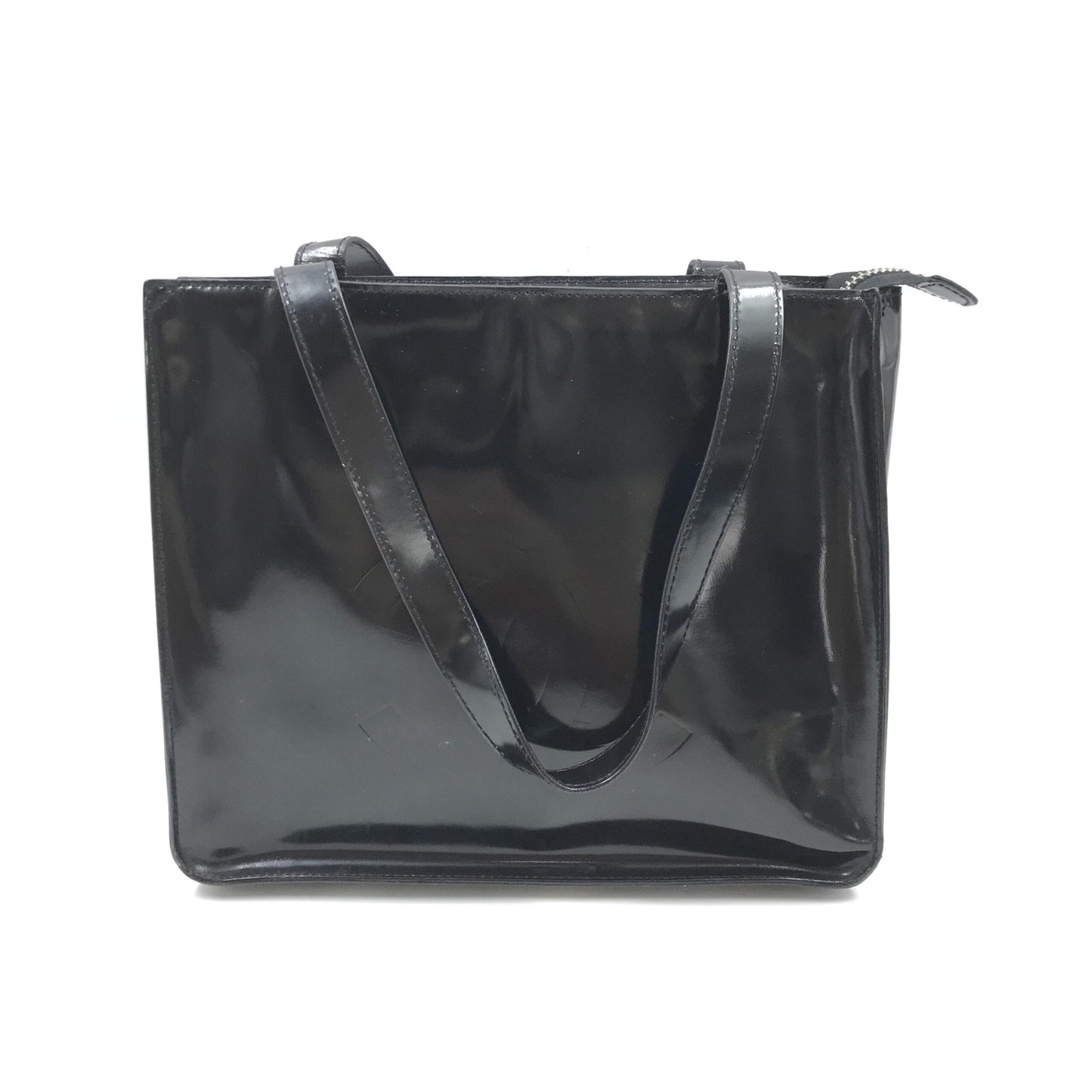 Chanel Schwarze Lackleder-Tote