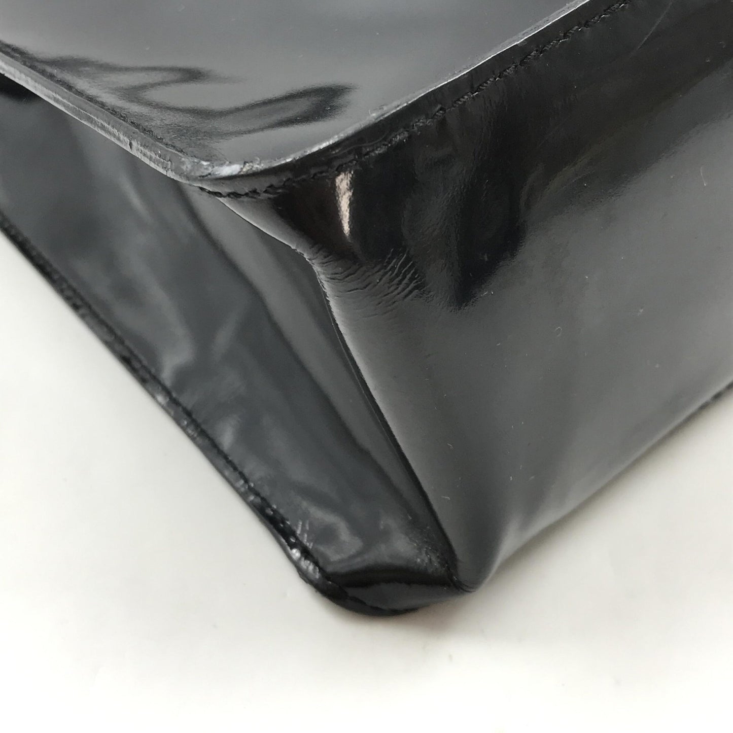 Chanel Schwarze Lackleder-Tote