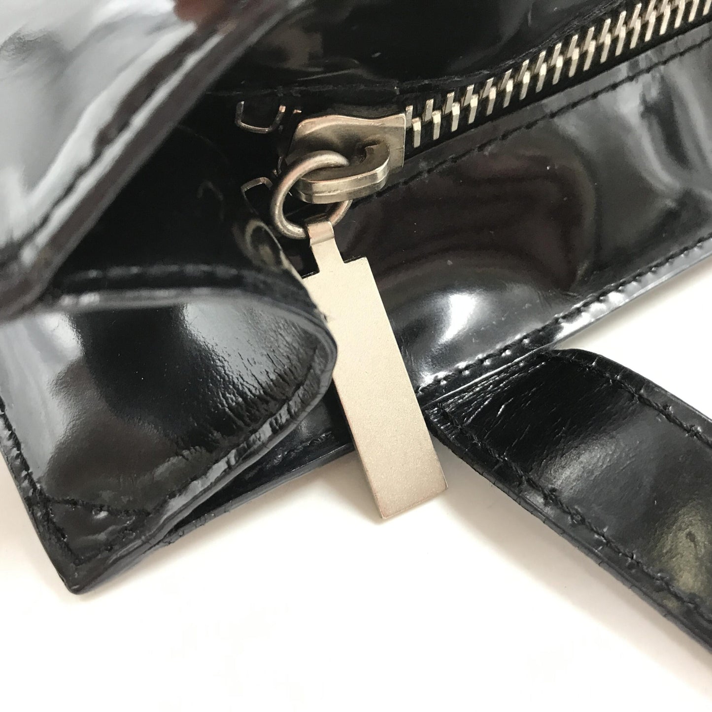Chanel Schwarze Lackleder-Tote