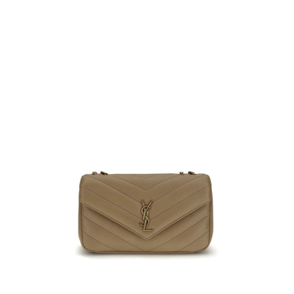 Saint Laurent LouLou Schultertasche aus Beige Kalbsleder Bos Taurus – Eleganz trifft Funktionalität