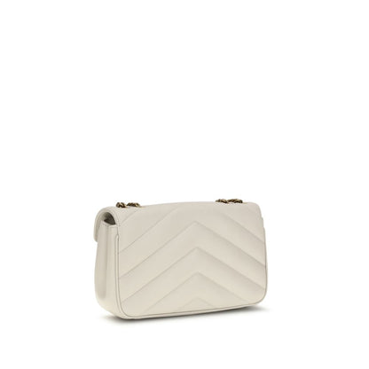 Saint Laurent LouLou Schultertasche aus Lammleder in Beige