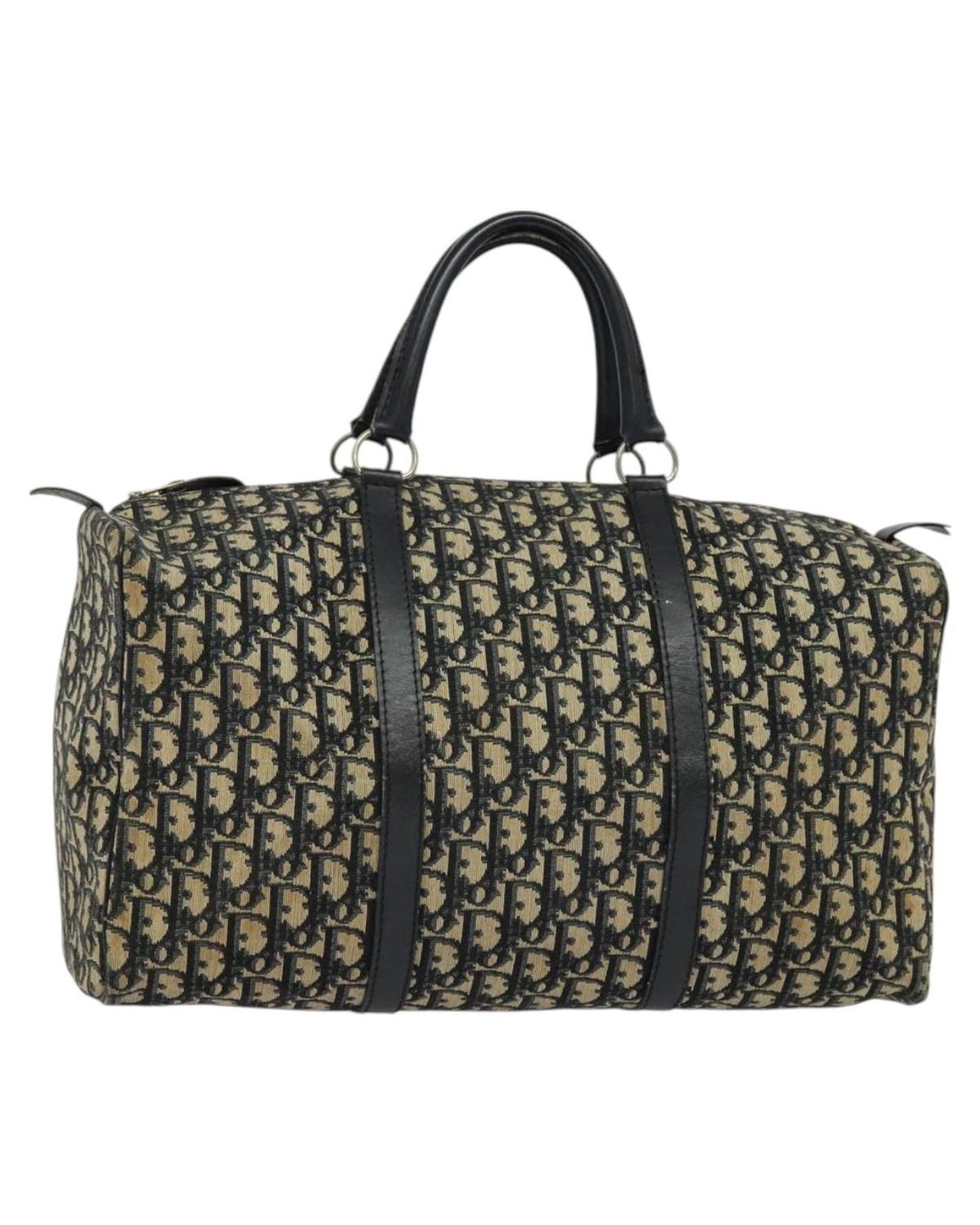 Dior Niebieska Torba Tote Canvas – Elegancka Torebka Vintage w Kolorze Granatowym