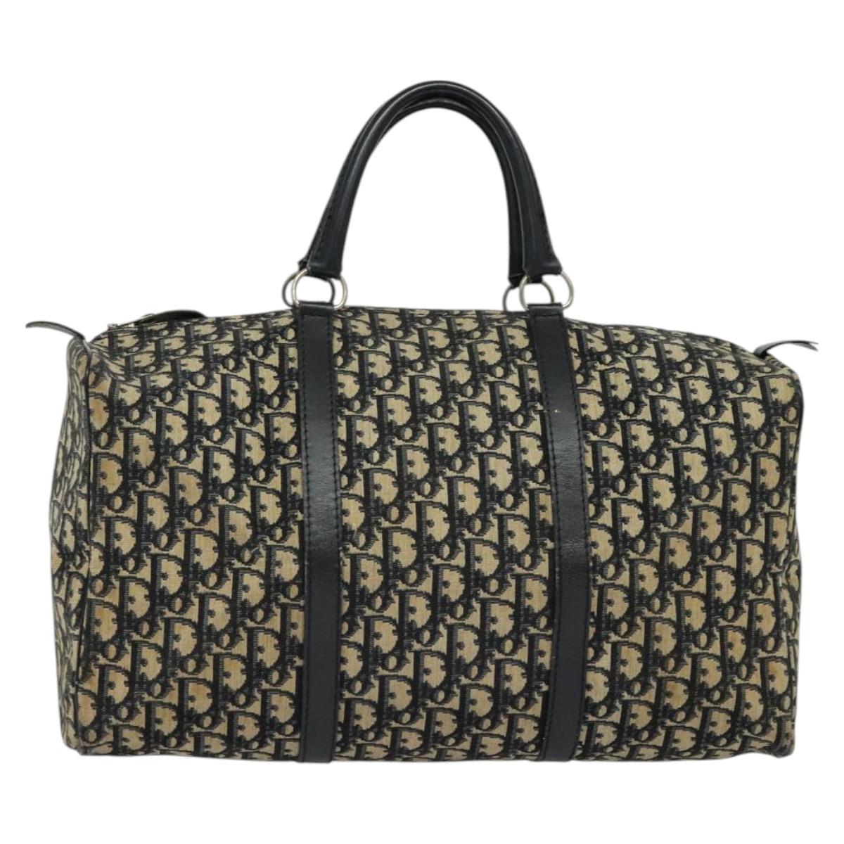 Dior Niebieska Torba Tote Canvas – Elegancka Torebka Vintage w Kolorze Granatowym