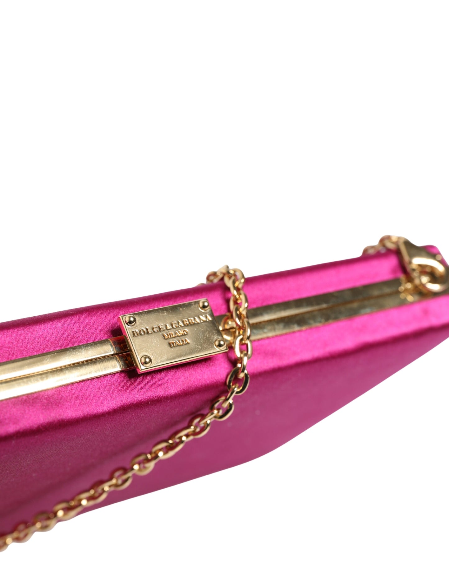Dolce & Gabbana Pinke Baumwoll Clutch – Exklusive Abendtasche für Damen