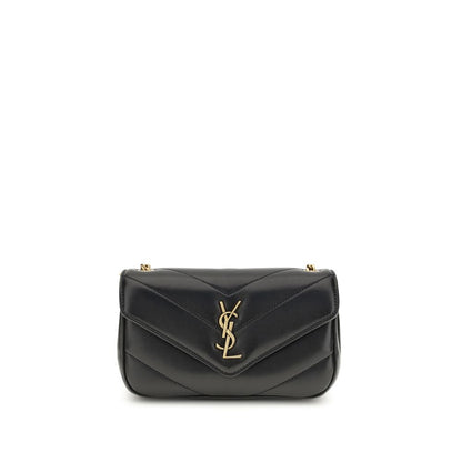 Saint Laurent Schwarze Lammleder Schultertasche Ovis Aries - Eleganz trifft Luxus
