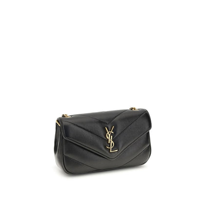 Saint Laurent Schwarze Lammleder Schultertasche Ovis Aries - Eleganz trifft Luxus