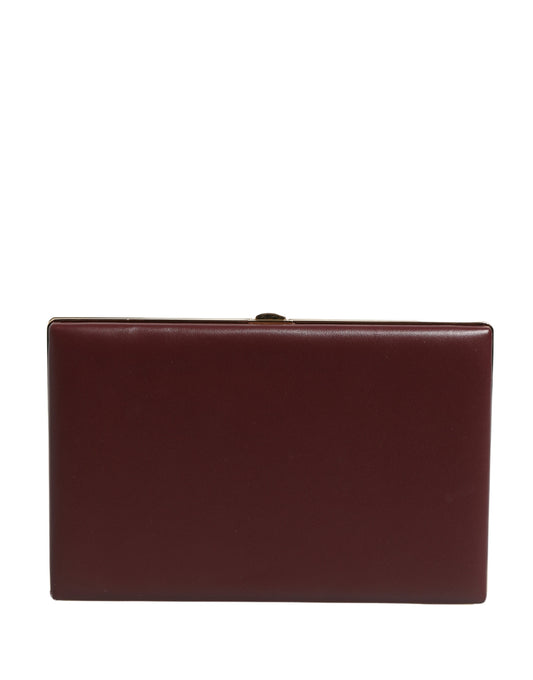 Dolce & Gabbana Braune Kalbsleder-Clutch für Damen – Elegante Abendtasche