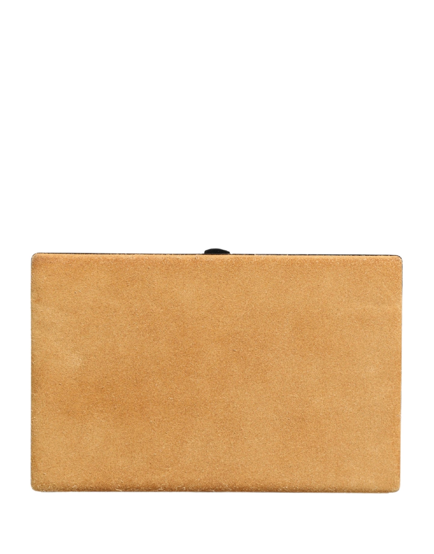 Dolce & Gabbana Beige Samt Kalbsleder Clutch – Elegante Damen Abendtasche