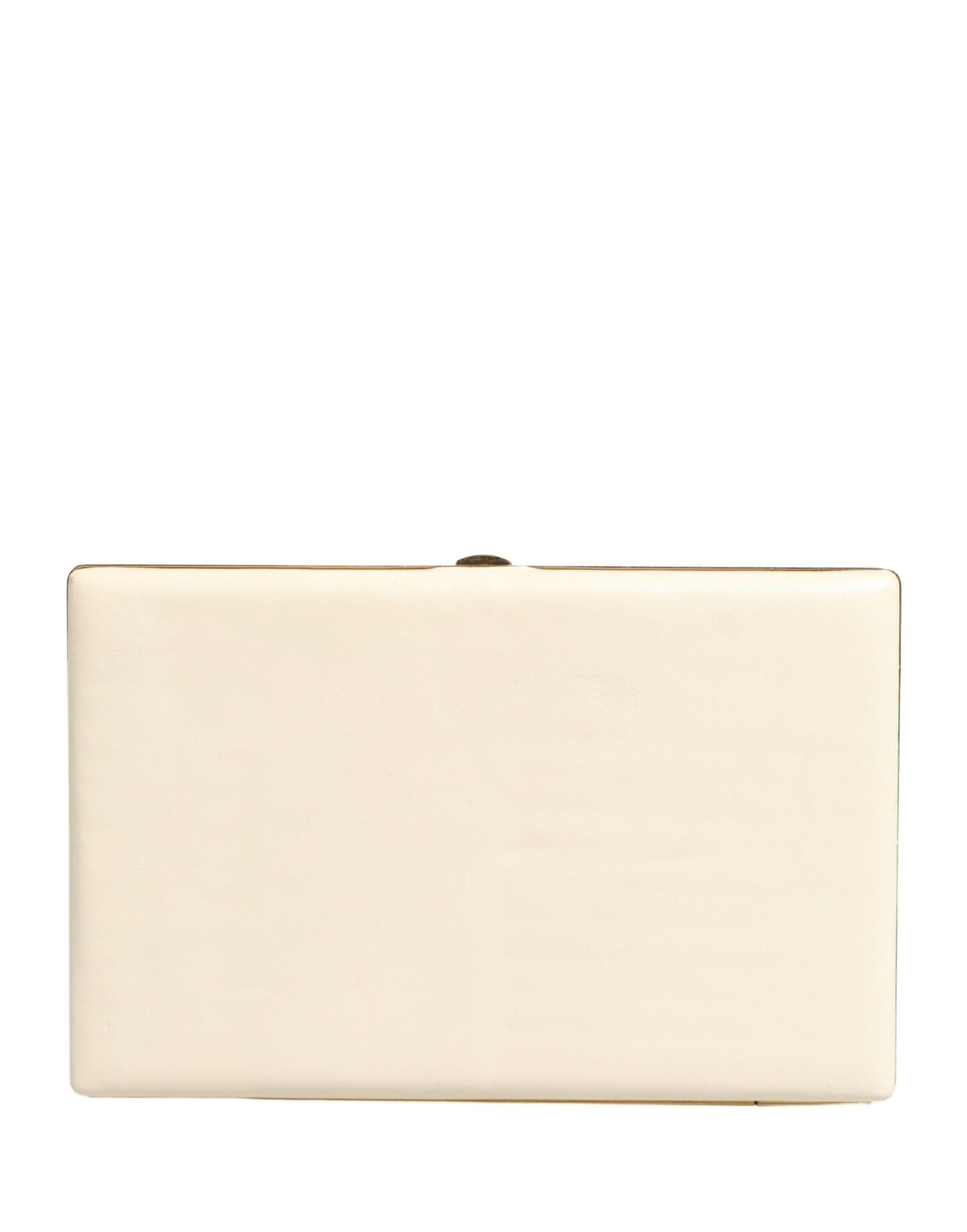 Dolce & Gabbana Weiße Lammleder-Clutch für Damen - Elegante Abendtasche