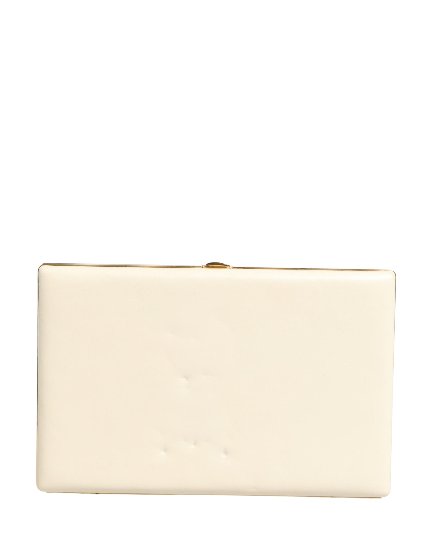 Dolce & Gabbana Weiße Lammleder-Clutch für Damen - Elegante Abendtasche