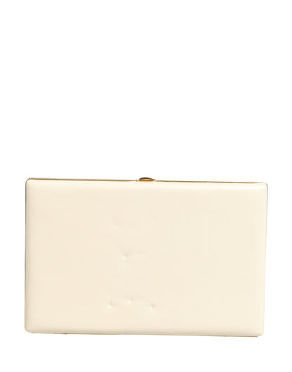 Dolce & Gabbana Weiße Lammleder-Clutch für Damen - Elegante Abendtasche