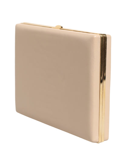 Dolce & Gabbana Beige Lammleder Clutch - Elegante Abendtasche für Damen