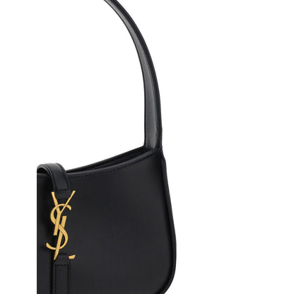 Saint Laurent Schwarze Bos Taurus Kalbsleder Mini Hobo Schultertasche