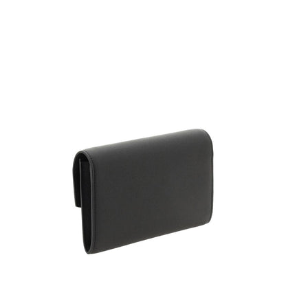Luxuriöse Saint Laurent Schwarze Bos Taurus Kalbsleder Schultertasche