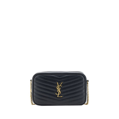 Luxuriöse Schultertasche aus Kalbsleder von Saint Laurent - Schwarze Bos Taurus