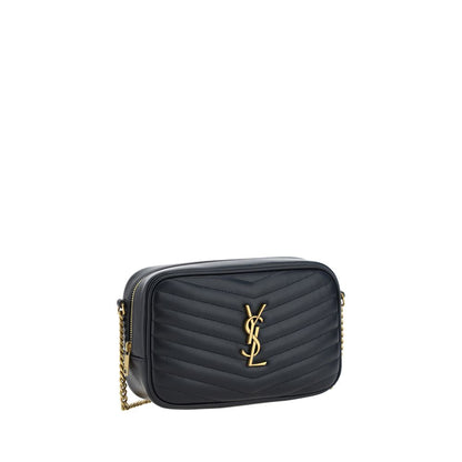 Luxuriöse Schultertasche aus Kalbsleder von Saint Laurent - Schwarze Bos Taurus