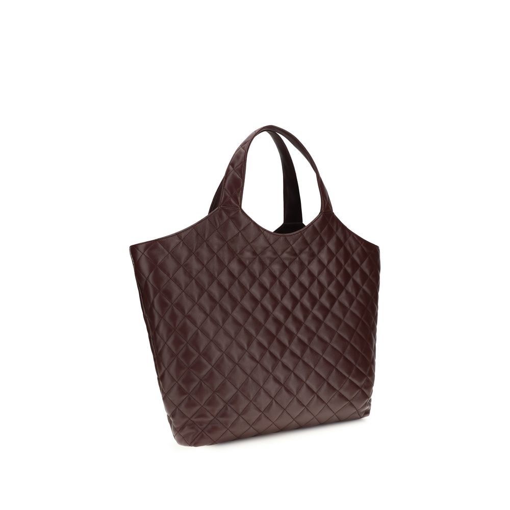 Icare Schultertasche aus bordeauxrotem Lammleder von Saint Laurent – Eleganz neu definiert