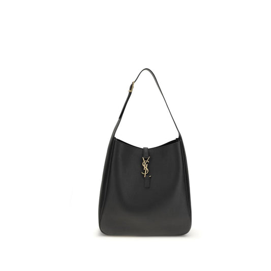 Saint Laurent Le 5 À 7 Schultertasche aus schwarzem Kalbsleder – Elegantes Design für anspruchsvolle Damen
