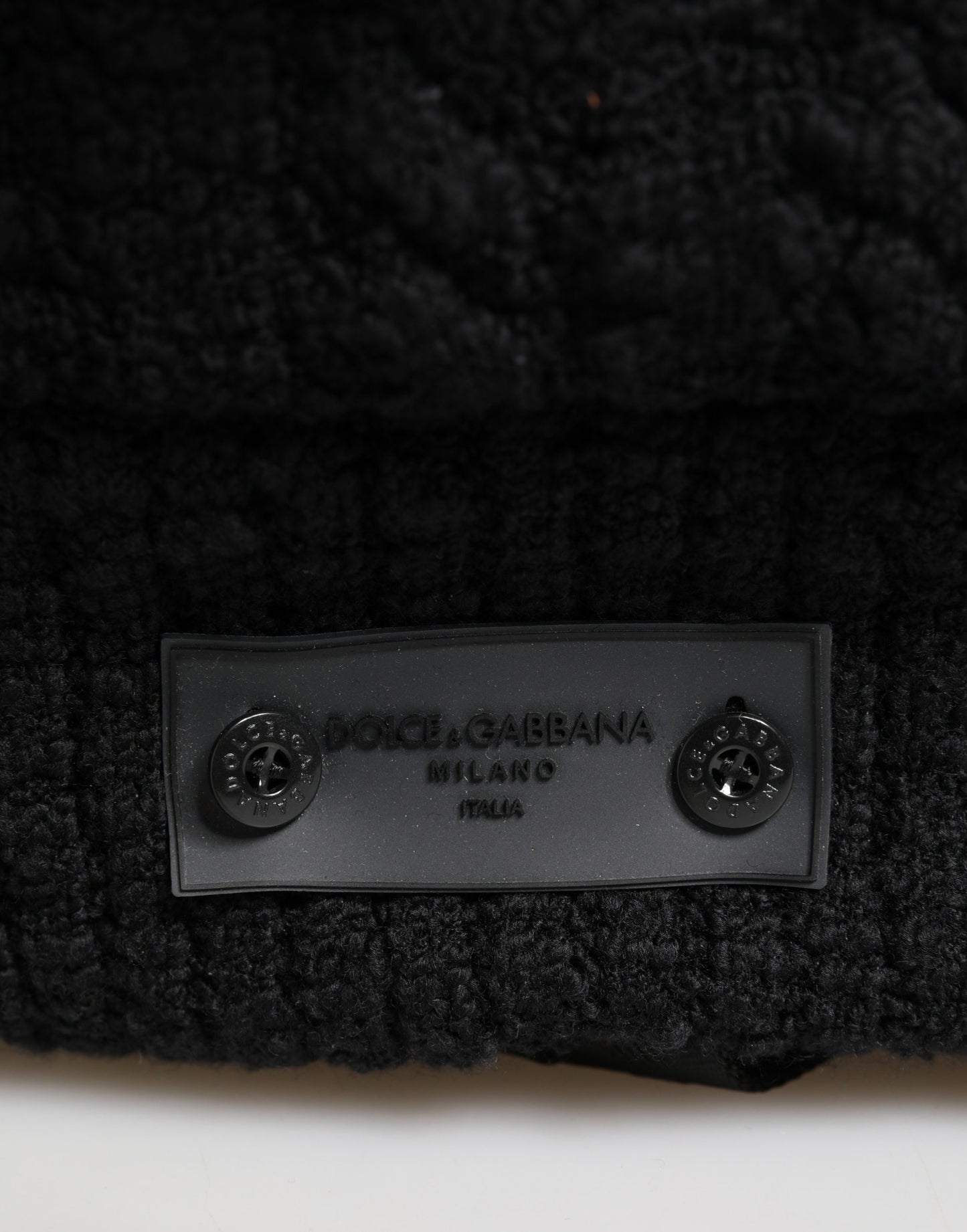 Dolce & Gabbana Schwarzer Rucksack aus Trikot-Wollmischung für Reisen
