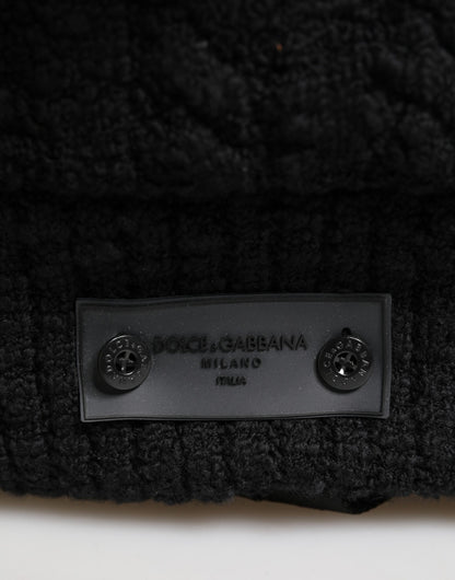 Dolce & Gabbana Schwarzer Rucksack aus Trikot-Wollmischung für Reisen