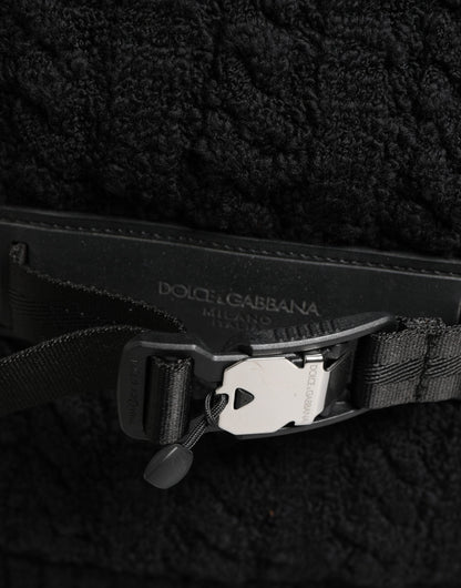 Dolce & Gabbana Schwarzer Rucksack aus Trikot-Wollmischung für Reisen