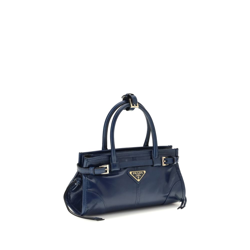Handtasche aus blauem Kalbsleder Bos Taurus