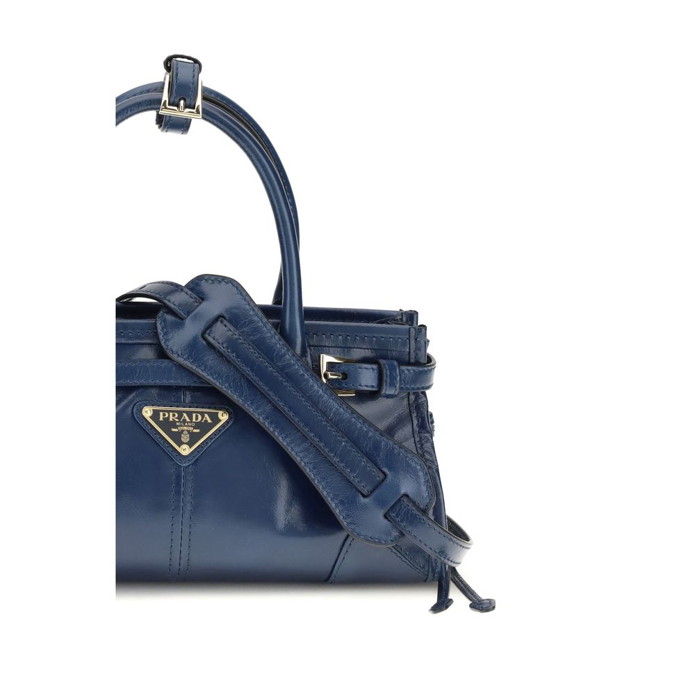 Handtasche aus blauem Kalbsleder Bos Taurus