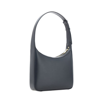 Dolce & Gabbana Schwarze Kalbsleder Bos Taurus Schultertasche - Eleganz für Damen