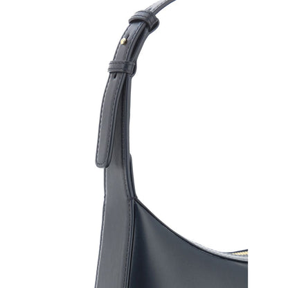 Dolce & Gabbana Schwarze Kalbsleder Bos Taurus Schultertasche - Eleganz für Damen