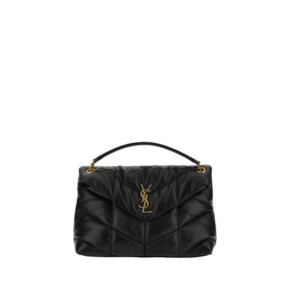 Saint Laurent LouLou Medium Schultertasche aus schwarzem Lammleder – Eleganz trifft Praktikabilität