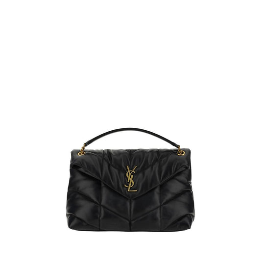 Saint Laurent LouLou Medium Schultertasche aus schwarzem Lammleder – Eleganz trifft Praktikabilität