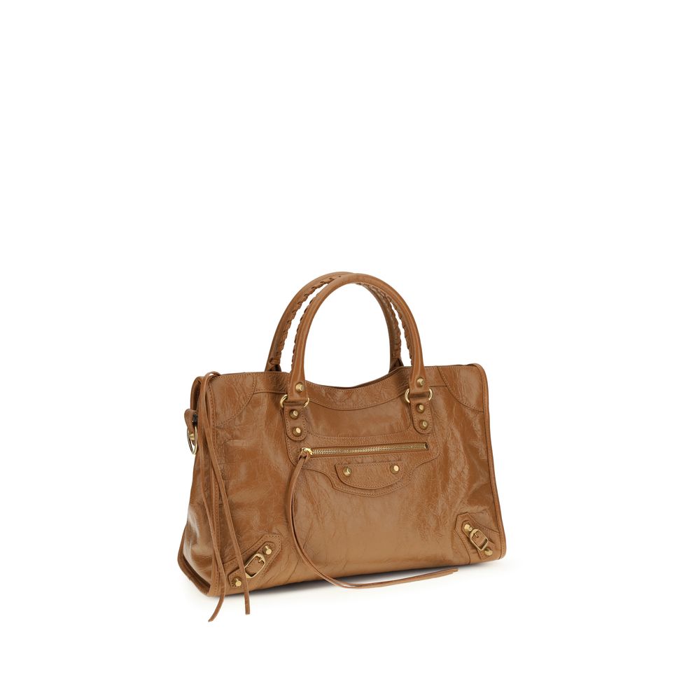 Balenciaga Beige Lamm Ovis Aries Aries Handtasche - Elegante City Bag für Damen