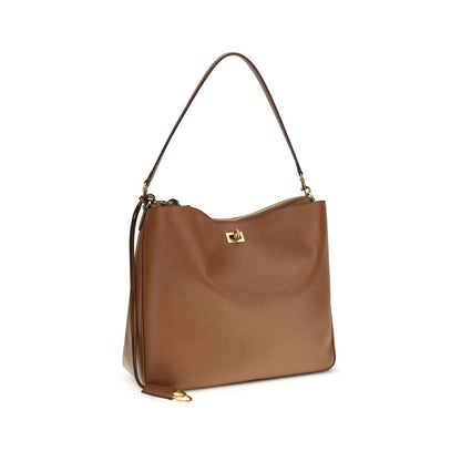 Balenciaga Beige Calf Leather Bos Taurus Schultertasche – Eleganz und Funktionalität vereint
