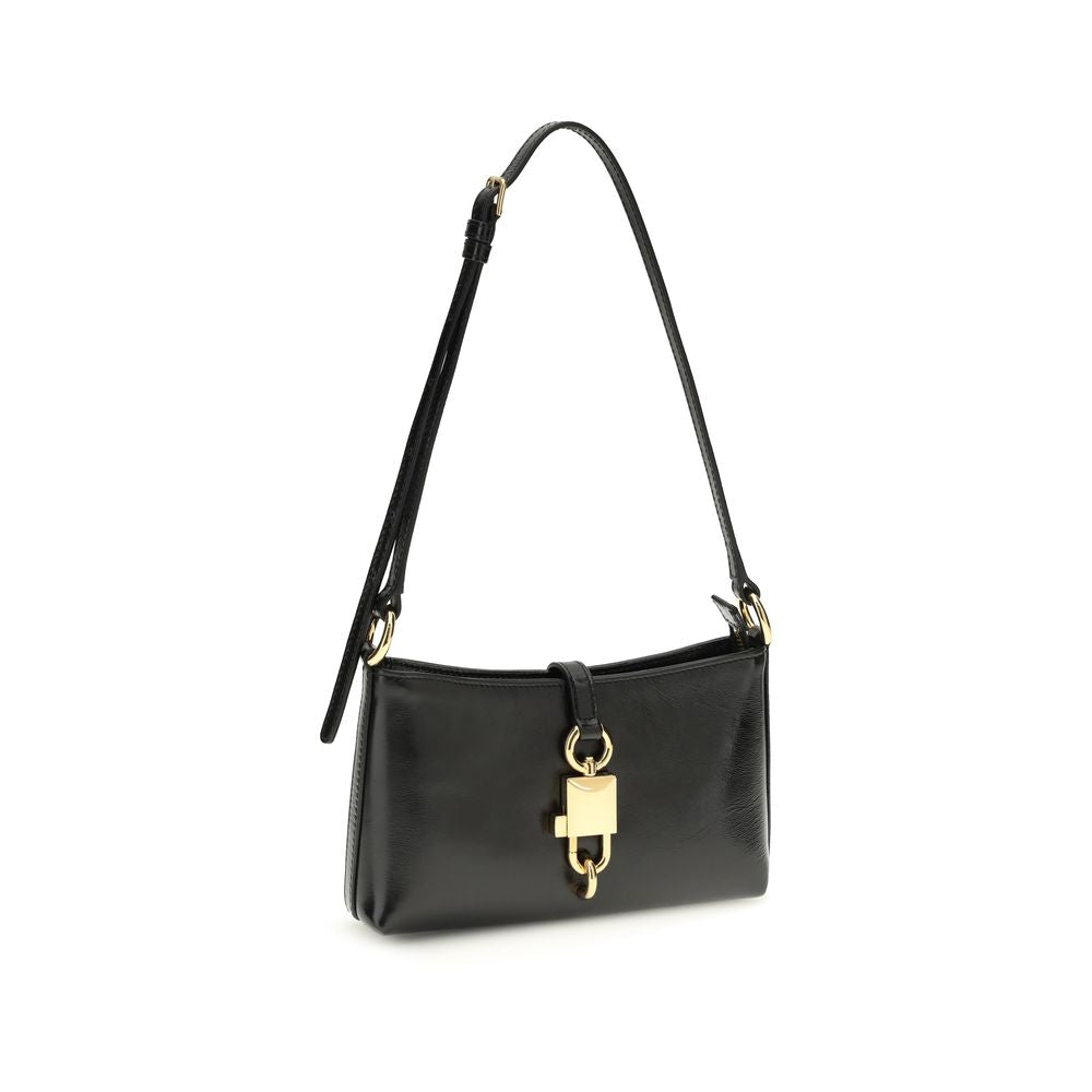 Dolce & Gabbana Schwarze Kalbsleder Bos Taurus Schultertasche - Eleganz in Vollendung
