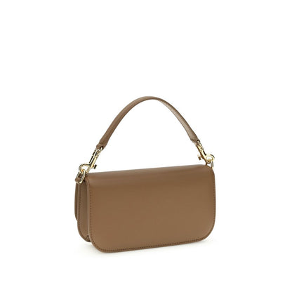 Dolce & Gabbana Braune Kalbsleder Bos Taurus Handtasche – Eleganz trifft Stil