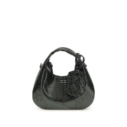 Ganni Mini Snake Handtasche aus recyceltem Polyester – Eleganz trifft Nachhaltigkeit