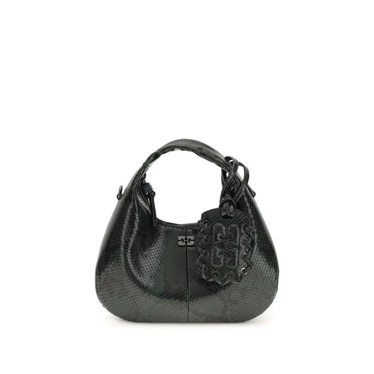 Ganni Mini Snake Handtasche aus recyceltem Polyester – Eleganz trifft Nachhaltigkeit