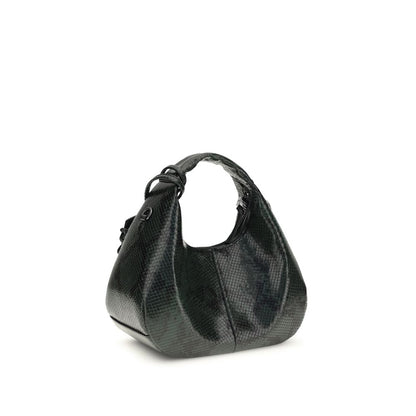 Ganni Mini Snake Handtasche aus recyceltem Polyester – Eleganz trifft Nachhaltigkeit