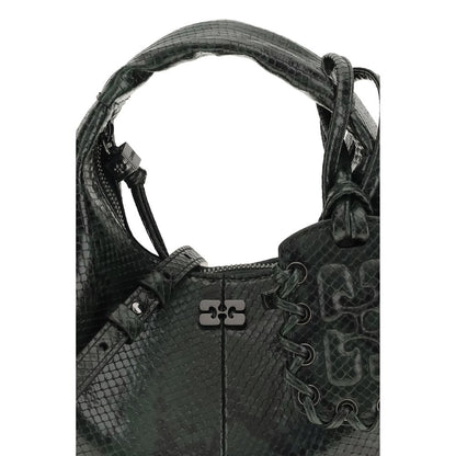 Ganni Mini Snake Handtasche aus recyceltem Polyester – Eleganz trifft Nachhaltigkeit