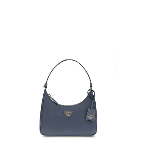 Prada Schultertasche aus blauem recyceltem Polyamid – Exzellenz in Nachhaltigkeit