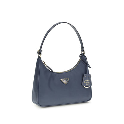 Prada Schultertasche aus blauem recyceltem Polyamid – Exzellenz in Nachhaltigkeit