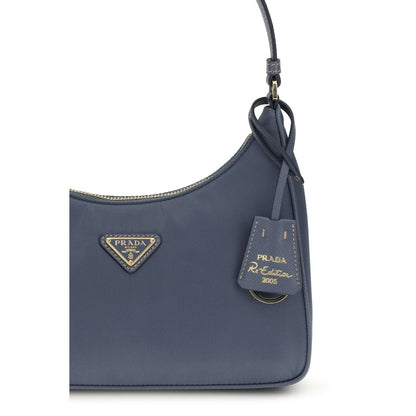 Prada Schultertasche aus blauem recyceltem Polyamid – Exzellenz in Nachhaltigkeit
