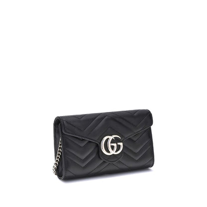 Gucci GG Marmont Wallet with Chain - Exquisite Schultertasche aus Kalbsleder