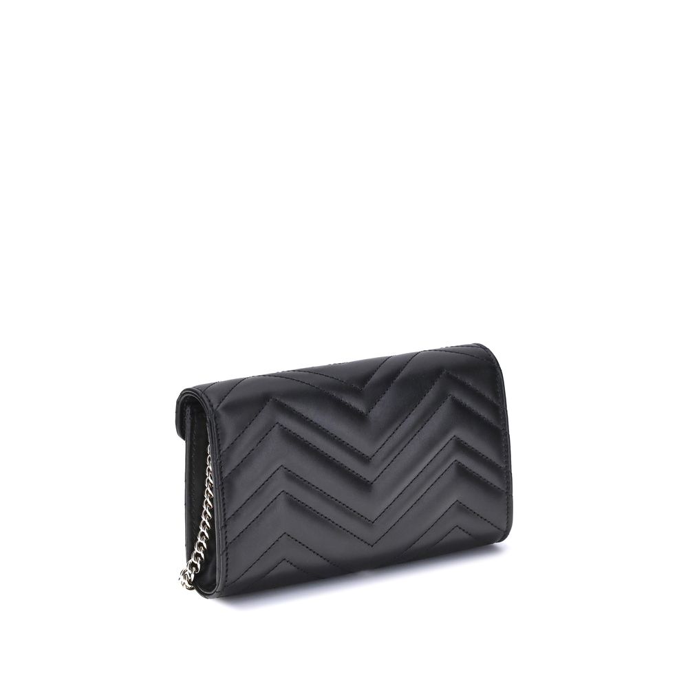 Gucci GG Marmont Wallet with Chain - Exquisite Schultertasche aus Kalbsleder