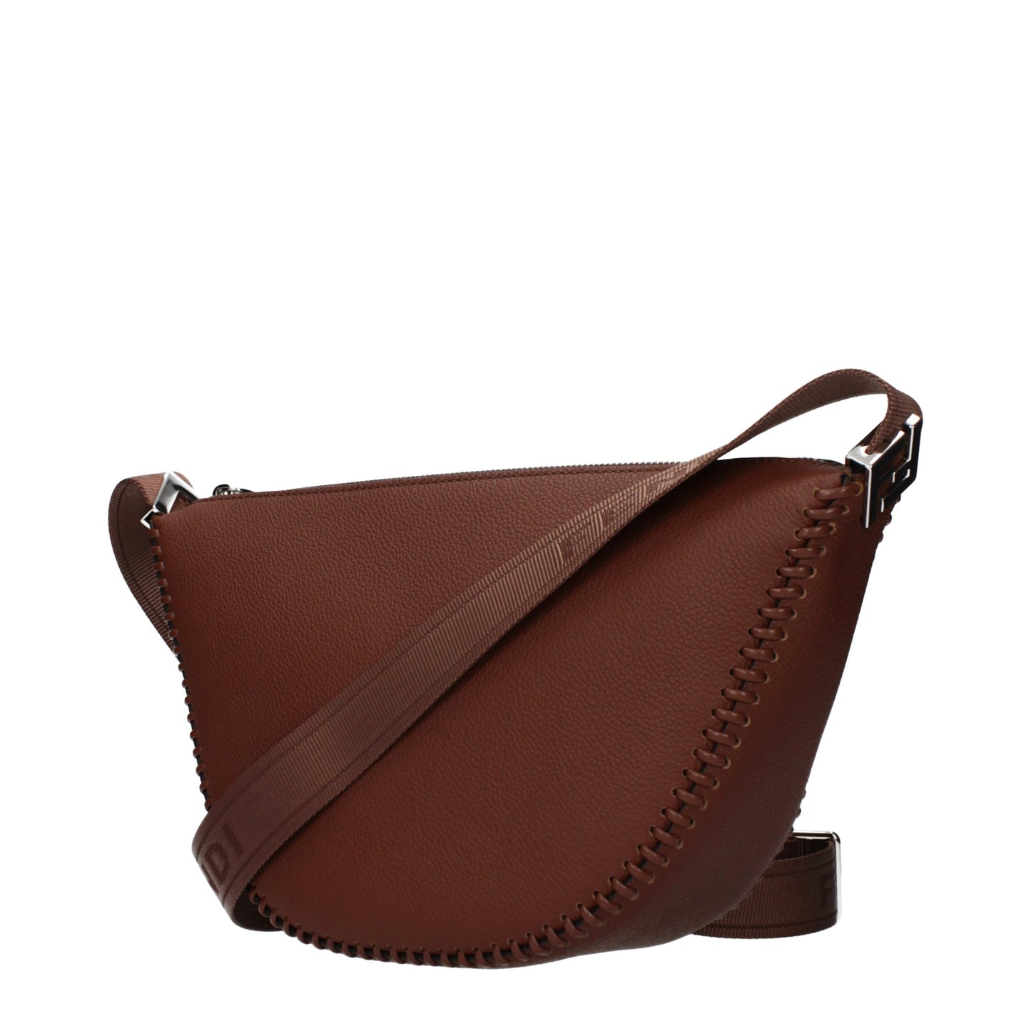 Fendi Braune Leder Crossbody Bag – Eleganz und Luxus für jede Gelegenheit