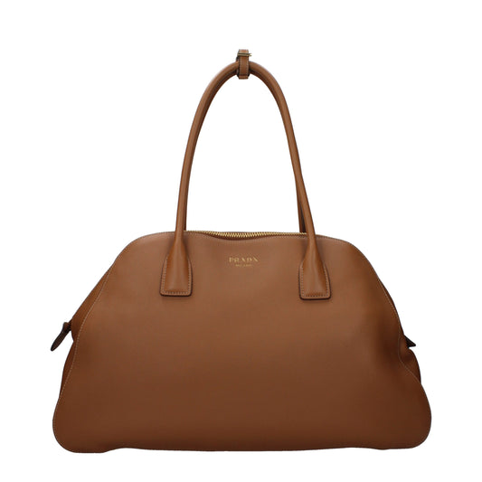 Prada Braune Leder Schultertasche – Eleganz und Stil für die moderne Frau
