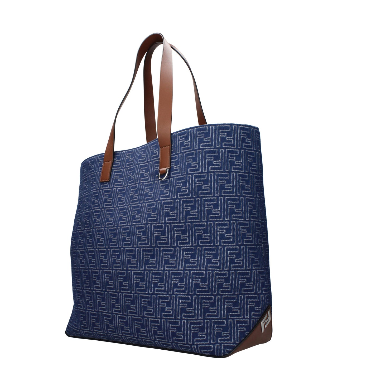 Fendi Blaue Stoff-Umhängetasche – Eleganz und Stil vereint