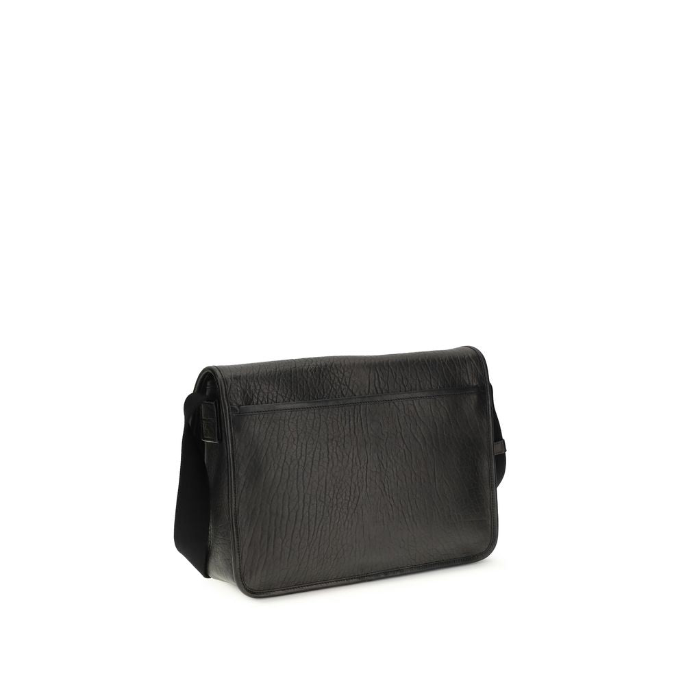 Saint Laurent Schwarzes Kalbsleder Bos Taurus Portemonnaie