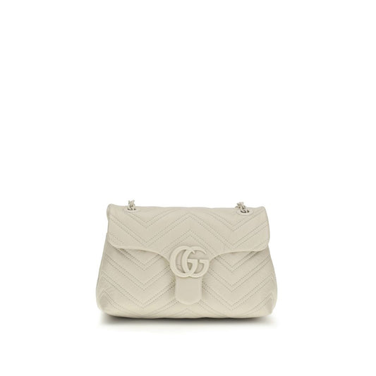Gucci Beige Napa Leder GG Marmont Schultertasche – Elegante Designer-Handtasche