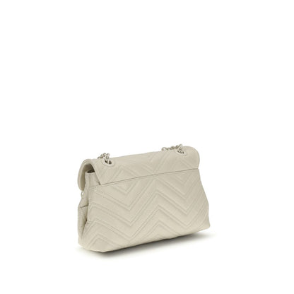 Gucci Beige Napa Leder GG Marmont Schultertasche – Elegante Designer-Handtasche